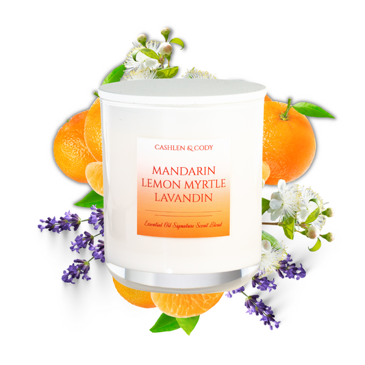 Mandarin, Lemon Myrtle & Lavandin Candle